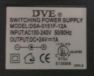 LED Steckertrafo 24W/24V DC, IP 20