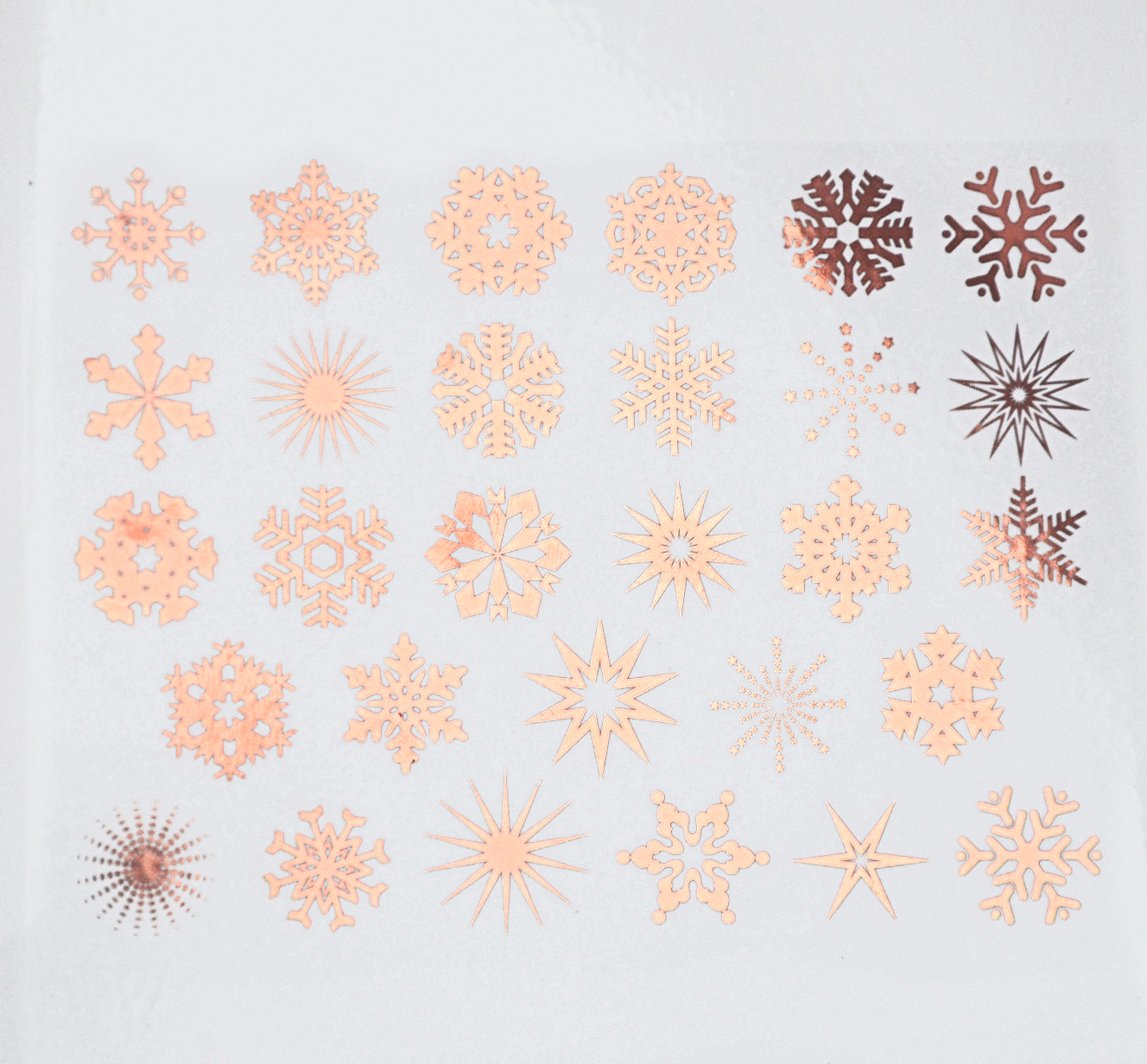 Fusing Decal small Snowflake cooper