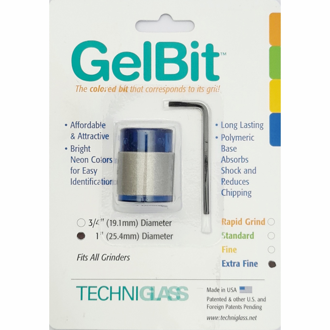 GelBit Schleifkopf 25mm extra fein