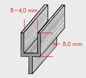 plomb laminé Y plat 8x4mm, 50kg