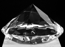Diamant aus Glas 50x30mm