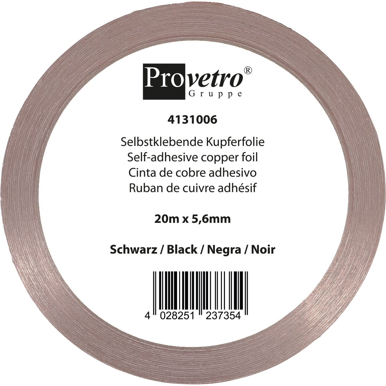 PROVETRO Copper Foil thin black 20m x 5,6mm