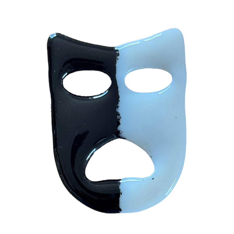 Keramik Castingform Maske weinend