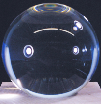 Glaskugel 110mm hellblau