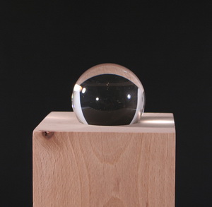 Glaskugel 40mm mit Bodenschliff