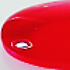 Glass jewel 8mm light red