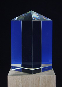 Obelisk aus Glas 60x60x120mm