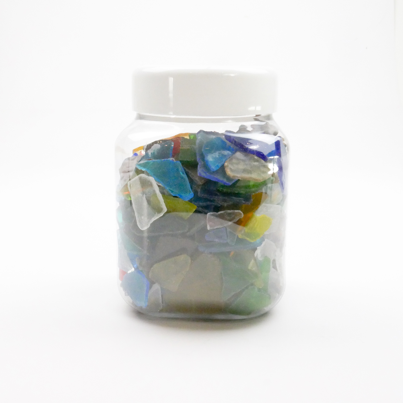 Mosaïque verre crash XLcoloré transparent 1kg